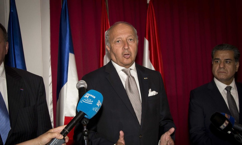 Prancūzijos užsienio reikalų ministras Laurentas Fabius