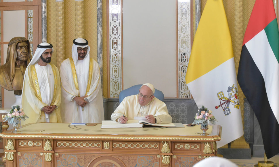 Popiežius Pranciškus Jungtiniuose Arabų Emyratuose	