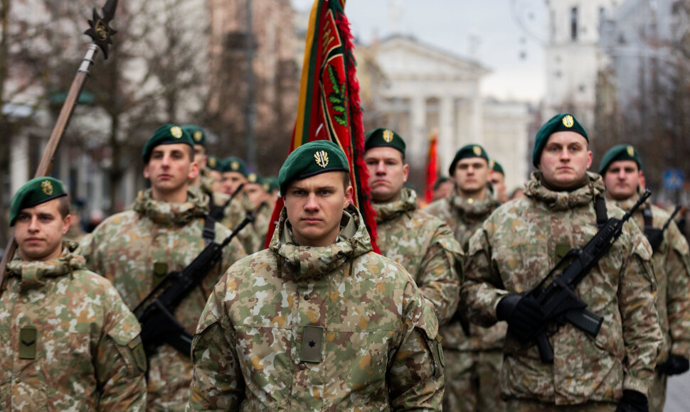 Lietuvos kariuomenės dienos minėjimas Katedros aik&scaron;tėje