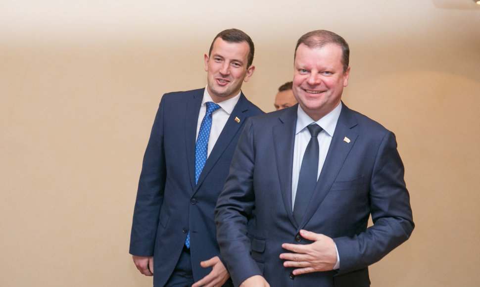 Virginijus Sinkevičius ir Saulius Skvernelis