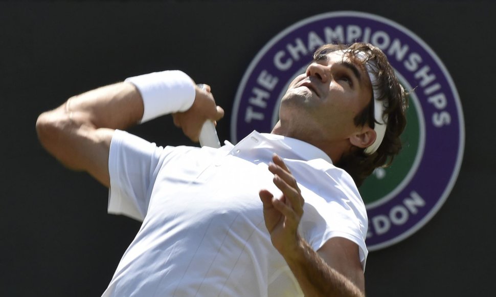 Rogeris Federeris Vimbldone siekia aštunto čempiono titulo