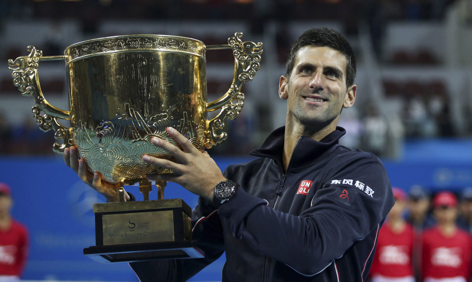 Novakas Džokovičius penktą kartą laimėjo „China Open“ turnyrą