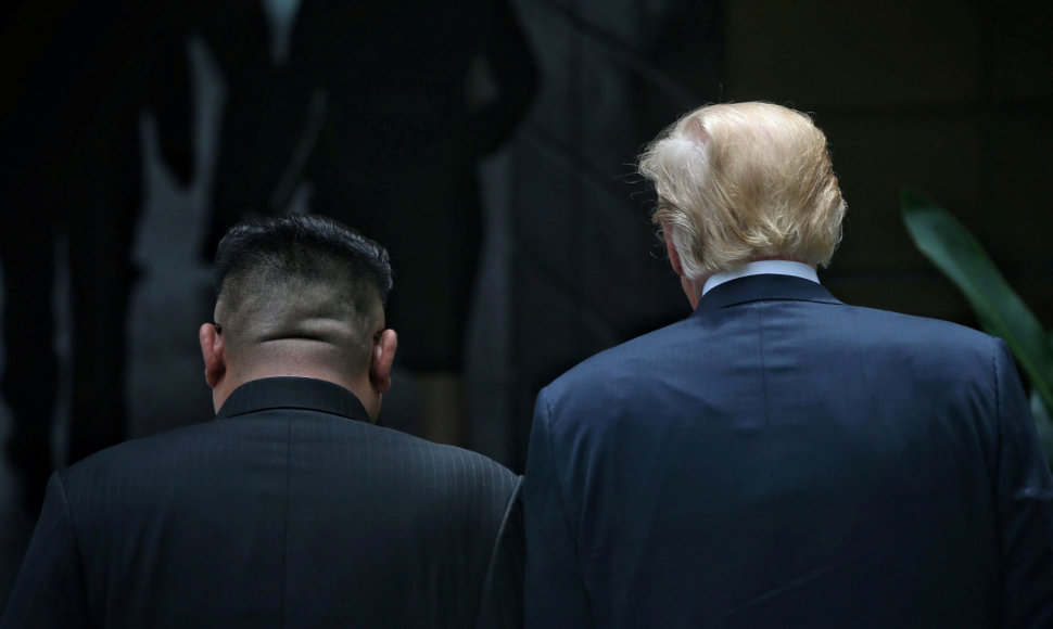 Kim Jong Unas ir Donaldas Trumpas