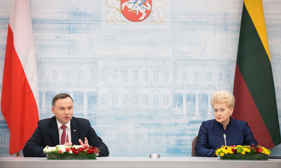 Andrzejus Duda ir Dalia Grybauskaitė