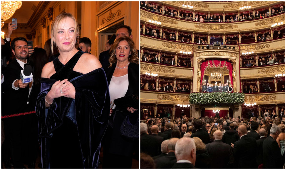 Giorgia Meloni Milano „La Scala“ teatre