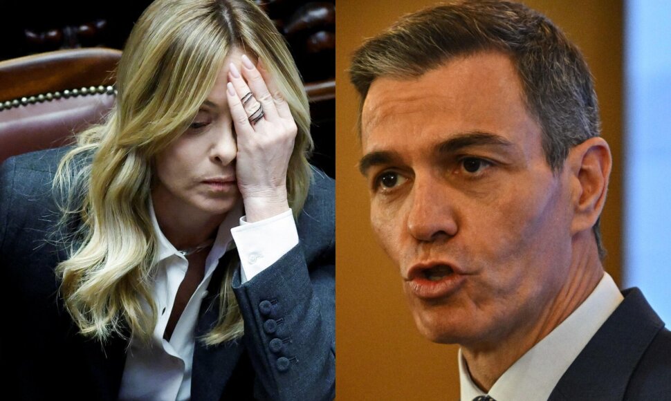 Giorgia Meloni, Pedro Sanchezas