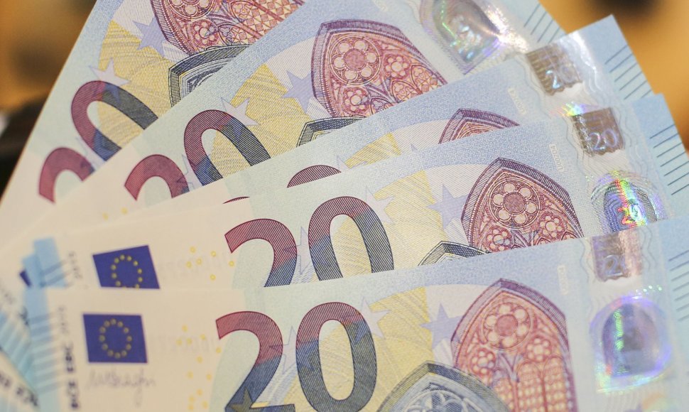 Lietuvos bankas pristatė naują 20 eurų banknotą