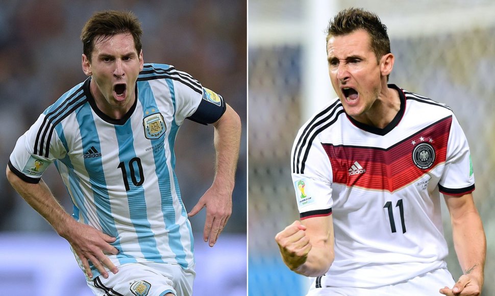 Lionelis Messi ir Miroslavas Klose