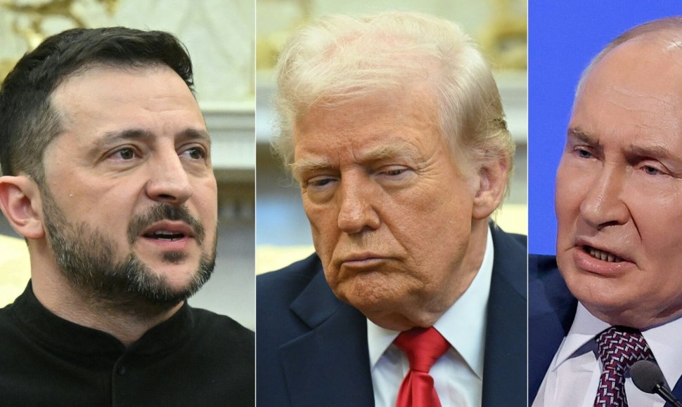 Volodymyras Zelenskis, Donaldas Trumpas, Vladimiras Putinas