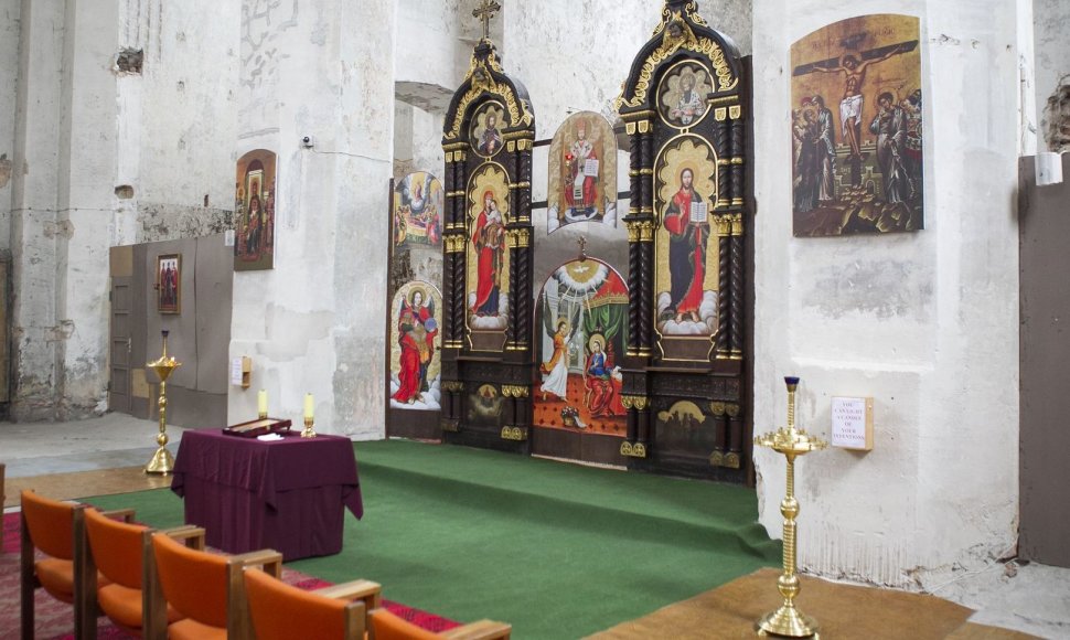Bažnyčia Vilniuje, kur meldžiamasi tik ukrainietiškai.