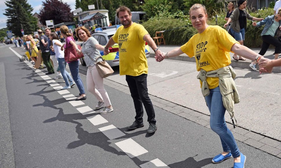 Belgijoje, Vokietijoje ir Nyderlanduose protestuota prieš belgų atomines elektrines