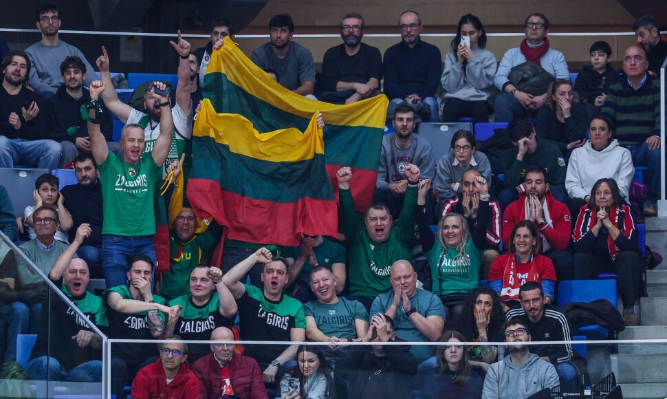 Kauno „Žalgirio“ gerbėjai Milane