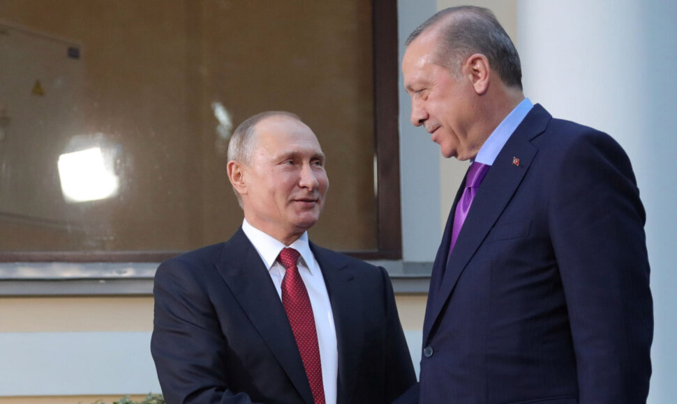 Vladimiras Putinas ir Recepas Tayyipas Erdoganas
