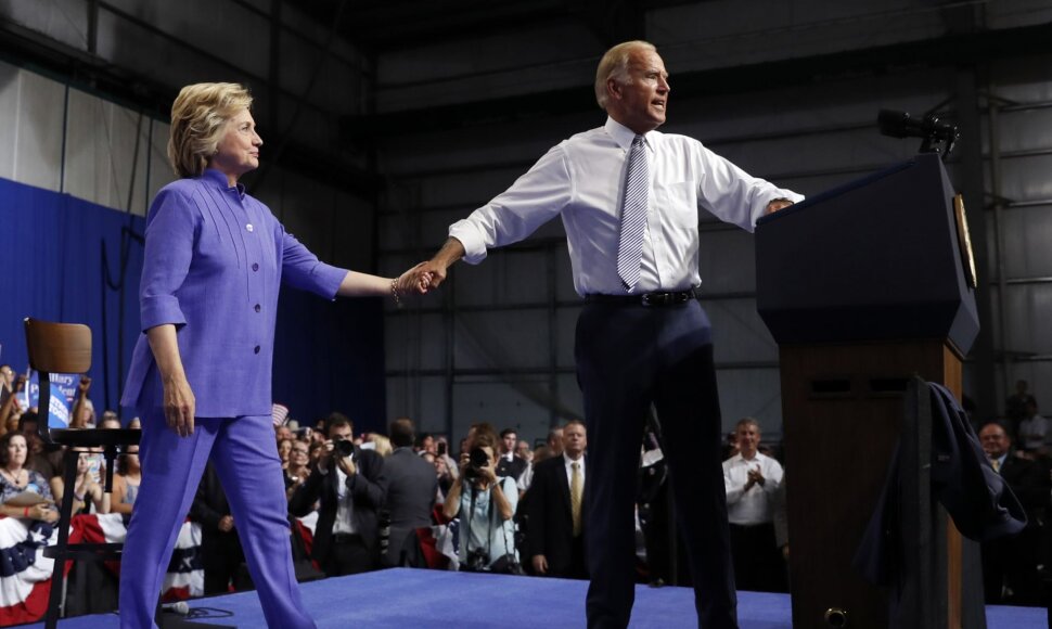 Hillary Clinton ir Joe Bidenas