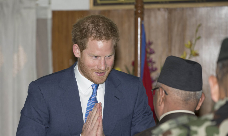 Princas Harry apsilankė Nepale