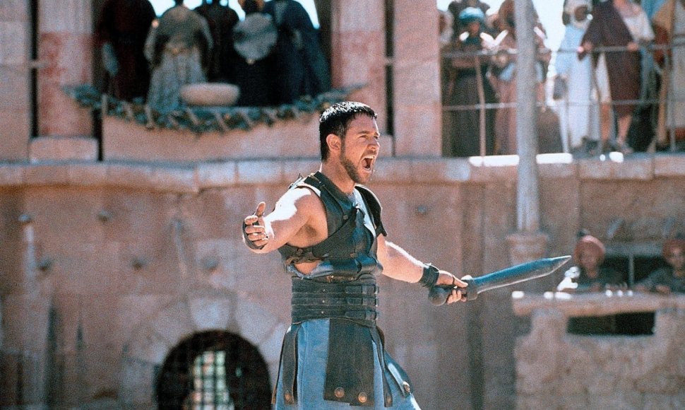 Russellas Crowe filme „Gladiatorius“