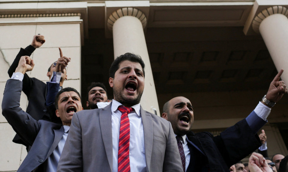 Egipto advokatų protestas Kaire