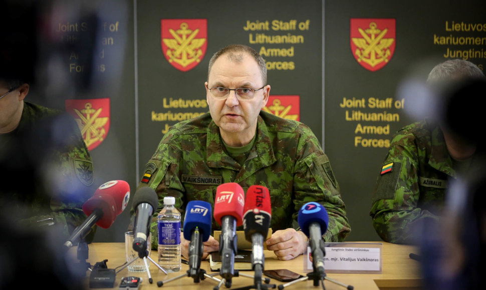 Lietuvos kariuomenės Jungtinio štabo viršininkas generolas majoras Vitalijus Vaikšnoras