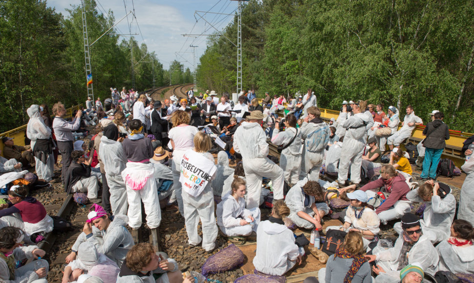 Aplinkosaugos aktyvistų protestas Vokietijoje