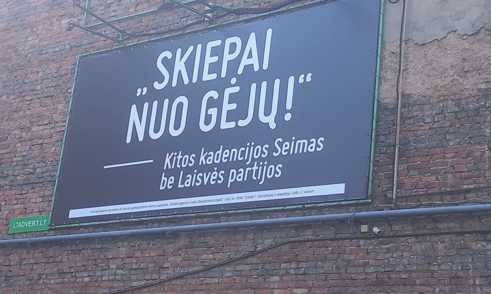 Laisvės partijos politinė reklama