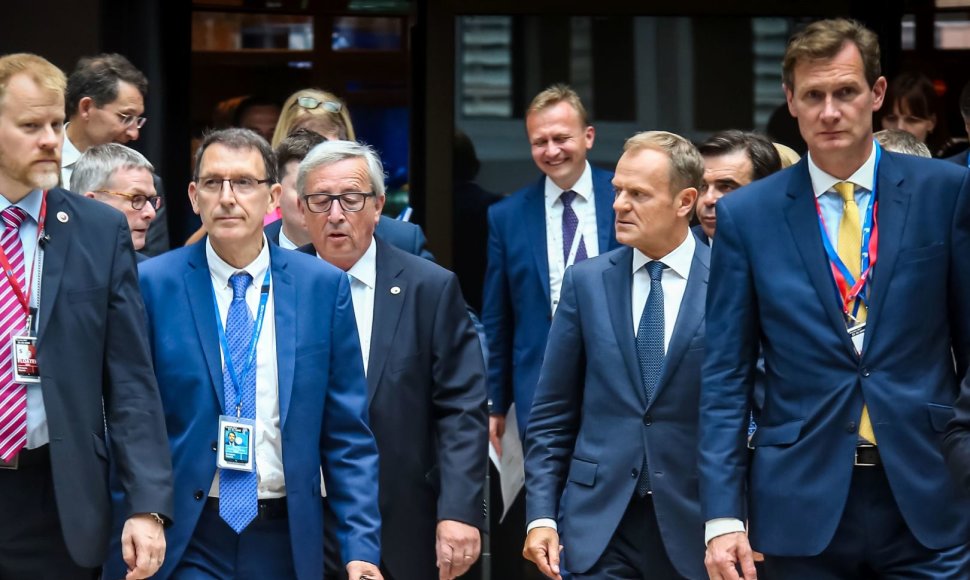 J.C.Junckeris ir D.Tuskas Briuselyje