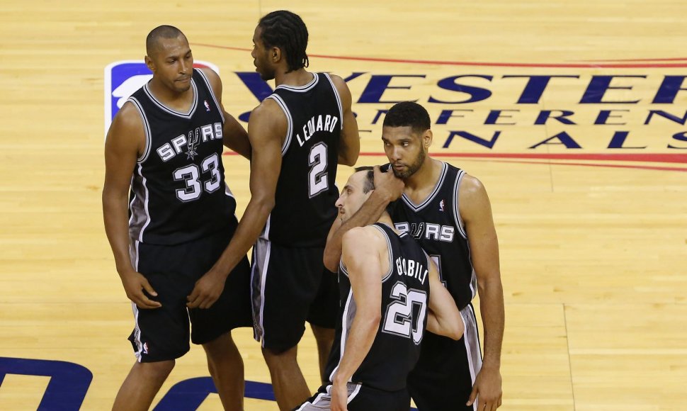 „Spurs“ krepšininkų džiaugsmas