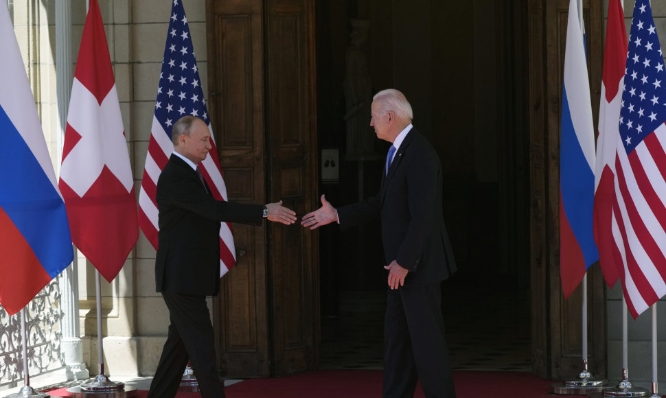 Joe Bideno ir Vladimiro Putino susitikimas Ženevoje