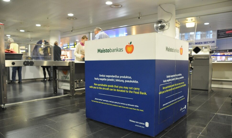 „Maisto bankas“ Vilniaus oro uoste