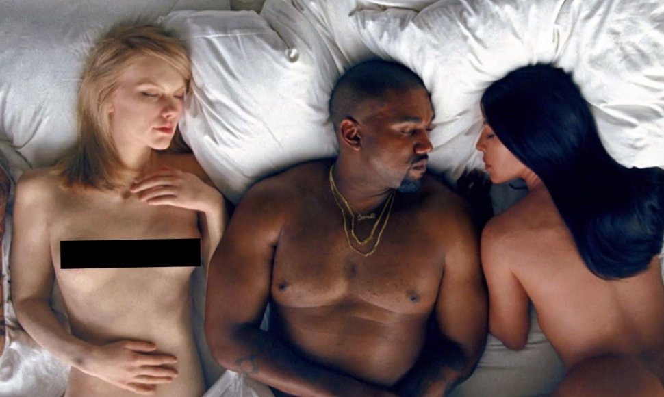 Kanye Westas vaizdo klipe „Famous“ su Taylor Swift ir Kim Kardashian vaškinėmis figūromis