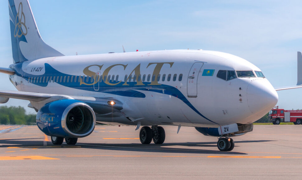 „SCAT Airlines“ lėktuvas Vilniaus oro uoste