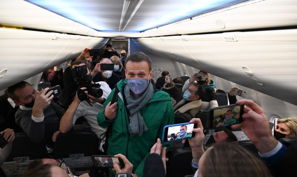 Aleksejus Navalnas skrenda į Rusiją