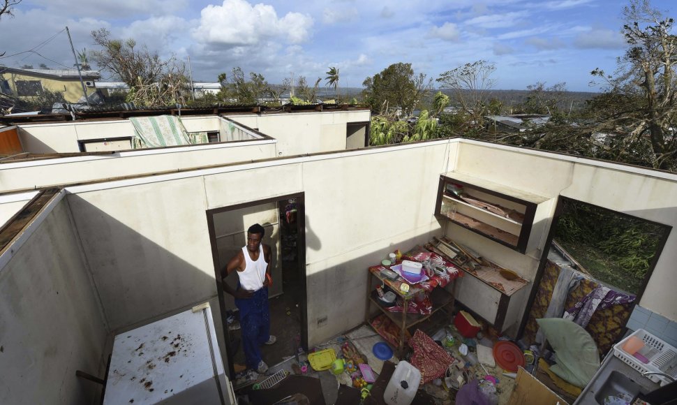 Stipraus ciklono padariniai Vanuatų salose