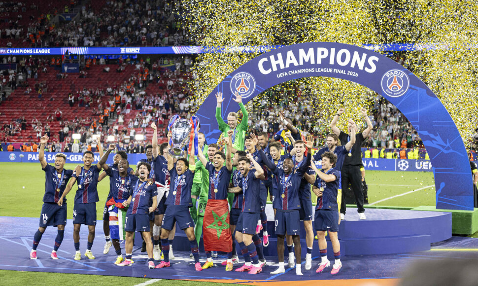 Čempionų lygos nugalėtojų taurė – vėl PSG rankose