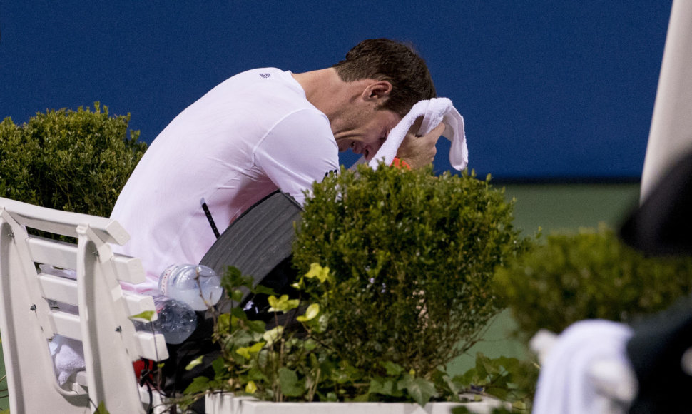 Andy Murray po pergalės Vašingtone nesulaikė ašarų