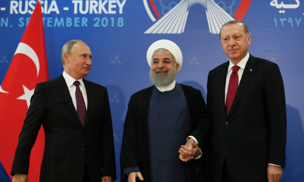 Vladimiras Putinas, Hassanas Rouhani ir Recepas Tayyipas Erodganas