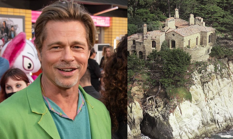 Bradas Pittas ir jo vila Kalifornijoje