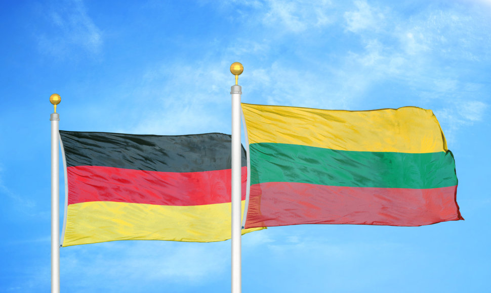 Vokietijos ir Lietuvos vėliavos