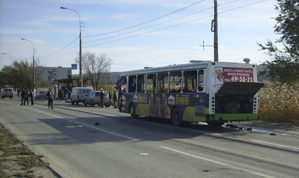 Susprogdinas autobusas Volograde