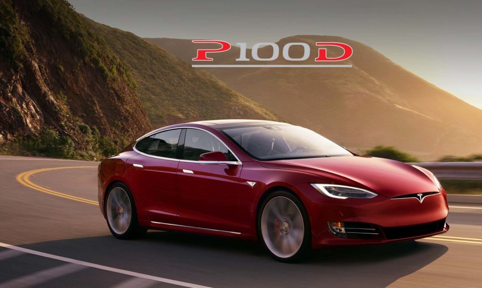 „Tesla Model S P100D“