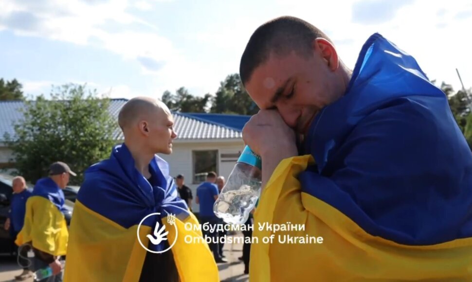 Paleisti karo belaisviai ukrainiečiai