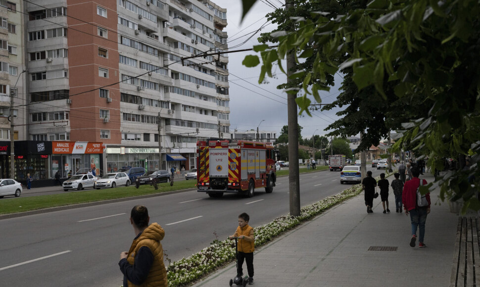 Rusija ap&scaron;audė daugiabutį Rumunijoje
