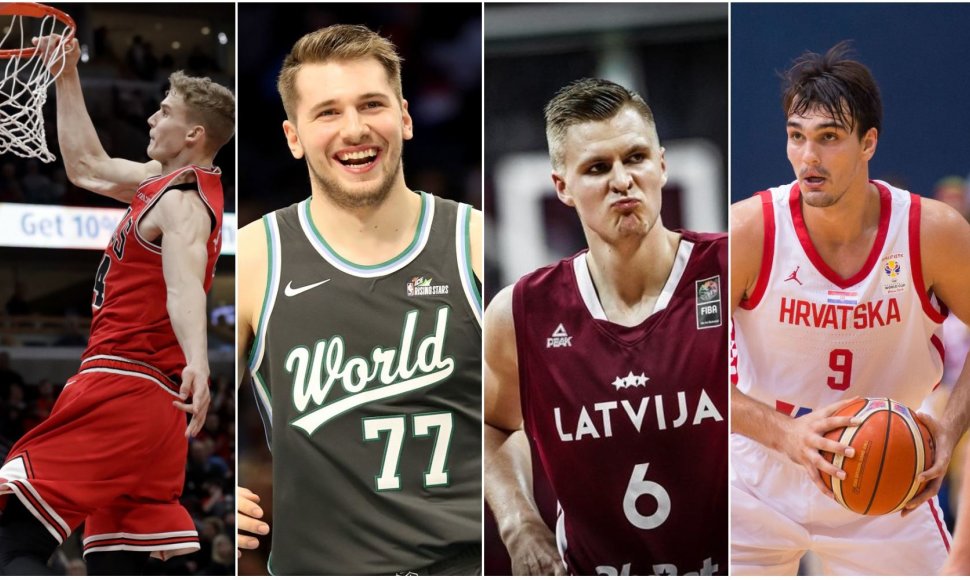 L.Markannenas, L.Dončičius, K.Porzingis, D.Šaričius – jų nebus pasaulio čempionate.