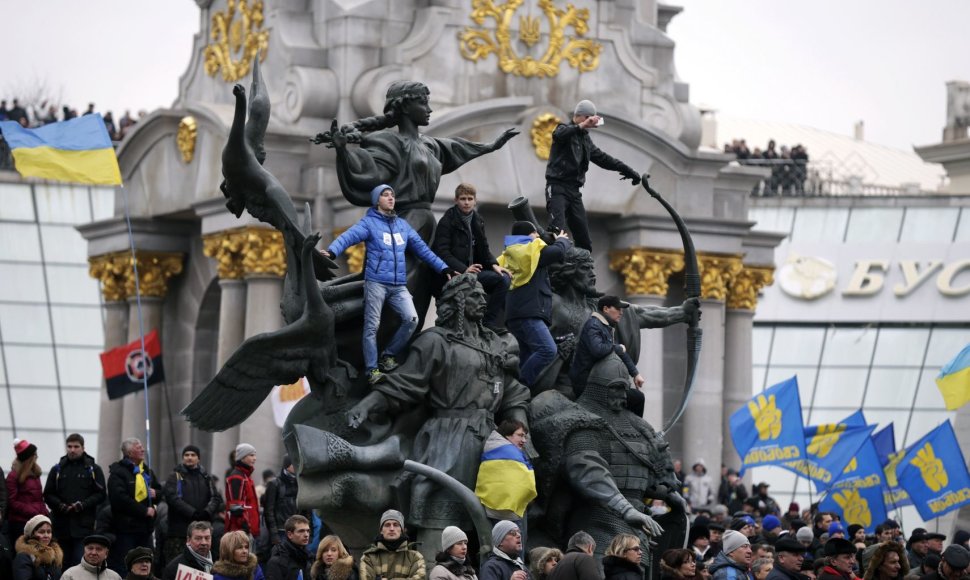 Daugiatūkstantinis mitingas Kijeve