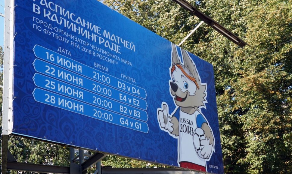 Kaliningradas rengiasi Pasaulio futbolo čempionatui.