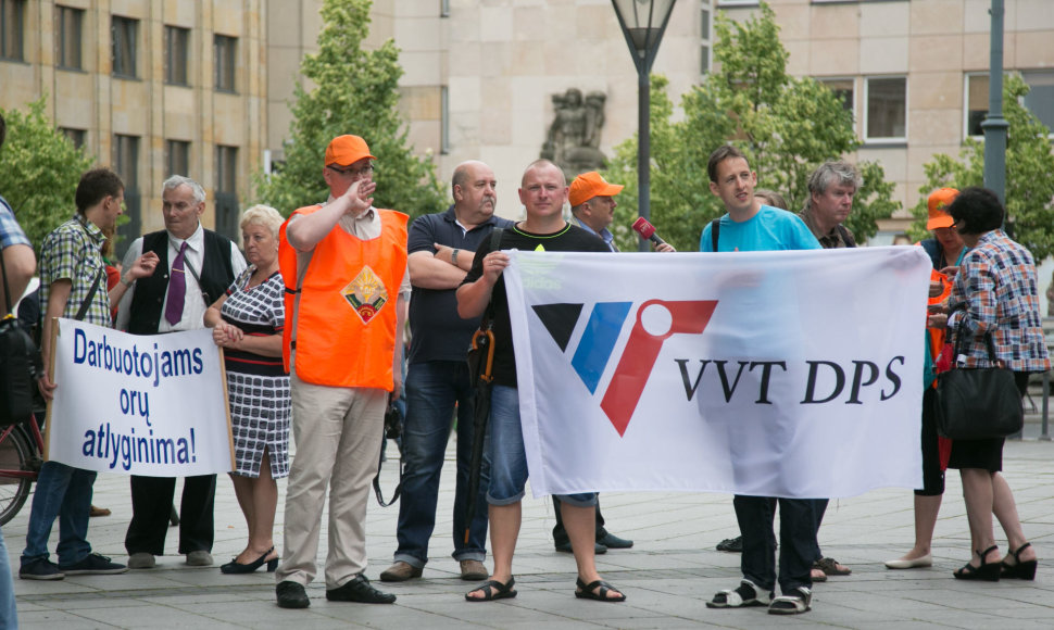 Protestas dėl naujo Darbo kodekso