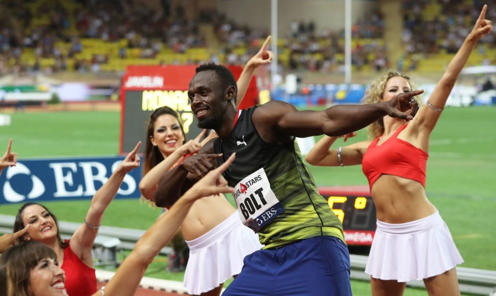 Usainas Boltas buvo greitas Monake