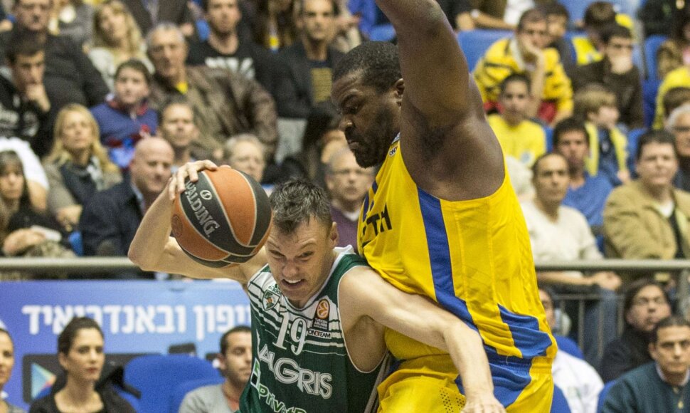 „Maccabi“ ir „Žalgirio“ rungtynių akimirkos – Šarūnas Jasikevičius
