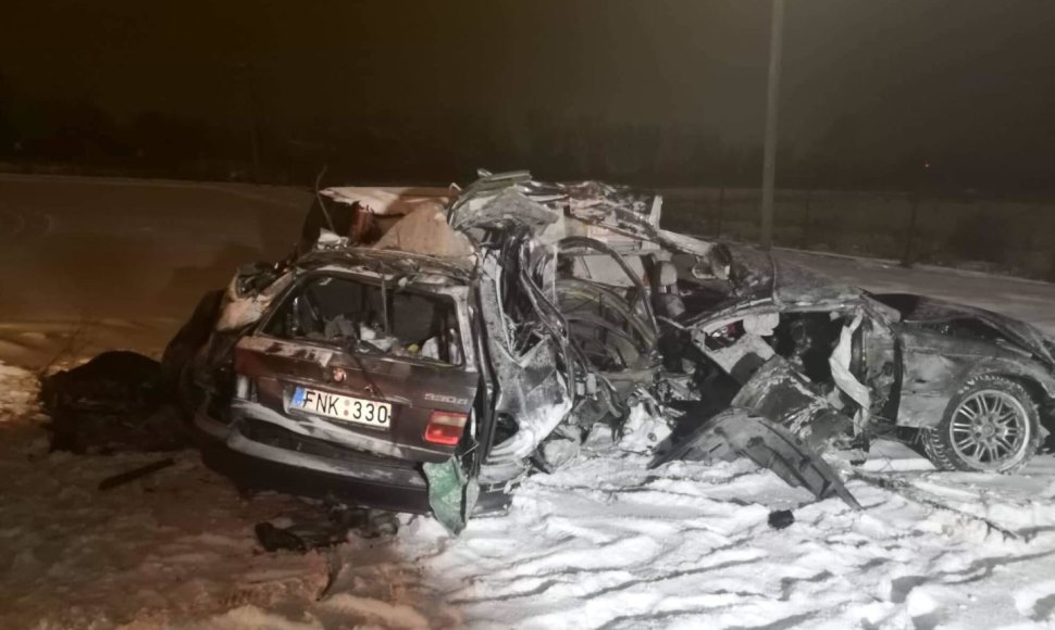 BMW avarija prie Kretingos