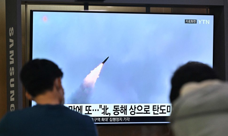 Šiaurės Korėjos paleista balistinė raketa