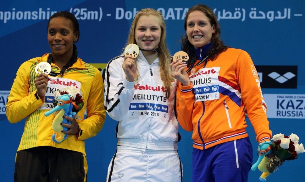Alia Atkinson, Rūta Meilutytė ir Moniek Nijhuis